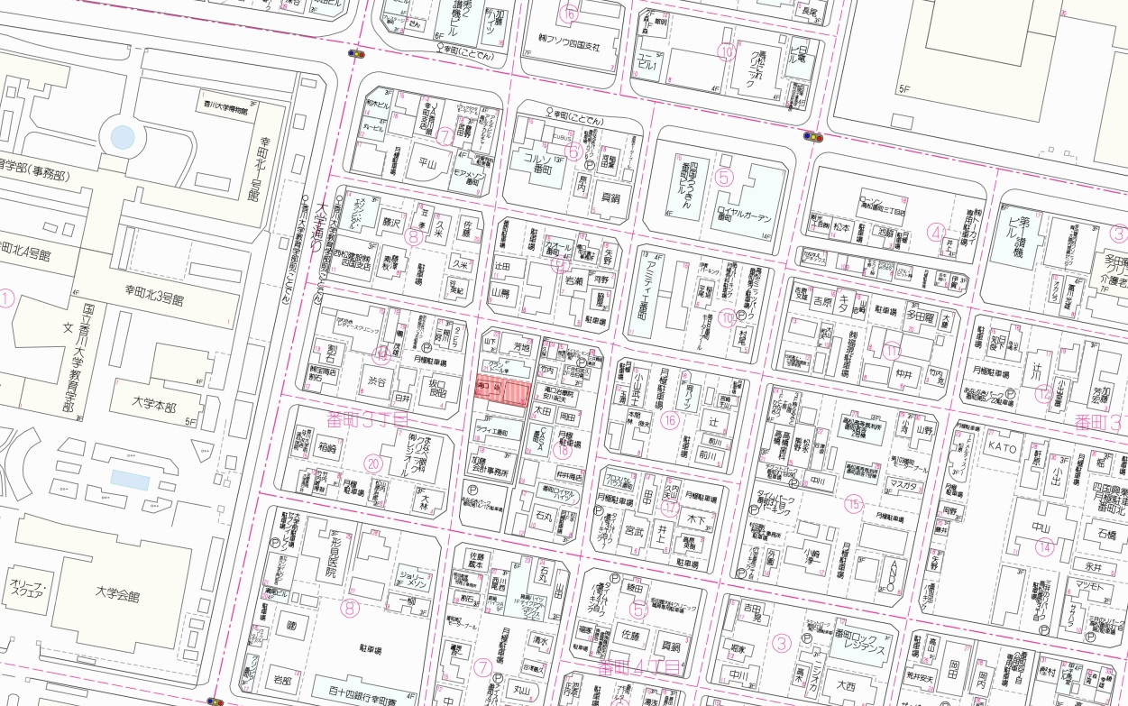 高松市番町三丁目 住宅用宅地 香川県・愛媛県松山市の不動産売買は「西日本不動産」